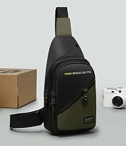 Бананка Fashion Bag X114-2 khaki - делук