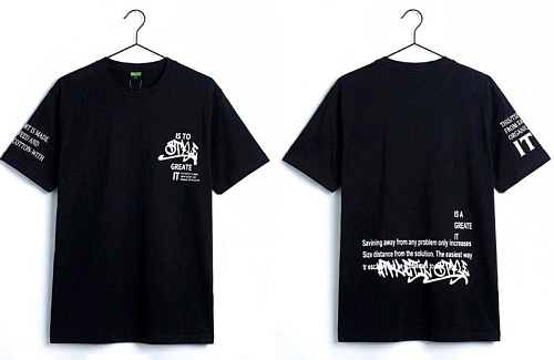 Футболка Dino DN183 black - делук