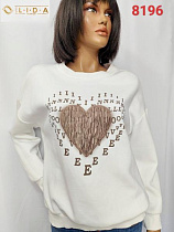 Свитер Lida 8196 white - делук
