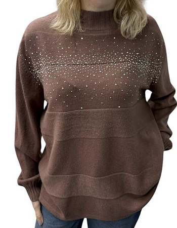 Свитер Elena&Vika 24070 brown - делук