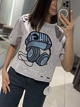 Футболка Comod 1088 l.grey - делук