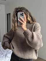 Свитер Lora LR869 grey - делук