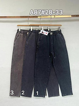 Джинсы Immei A87-1 d.grey - делук
