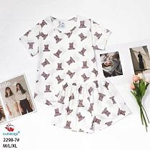 Пижама Saimeiqi 2290-7 white - делук