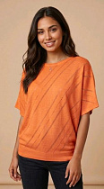 Футболка Julia JL1306 orange - делук