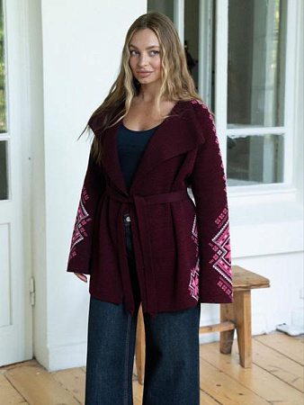 Кардиган Liza Brend 1104 wine - делук