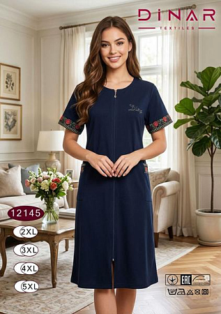 Халат Romeo Life 12145 navy - делук