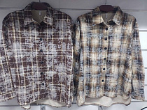 Рубашка Base 892 beige-grey - делук