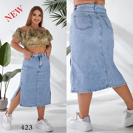 Юбка Liana Denim 423 l.blue - делук