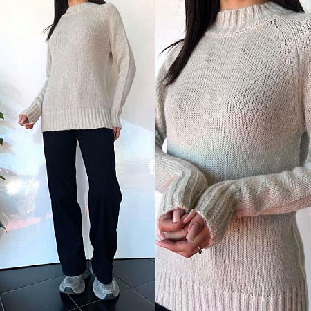 Свитер Three Black Women TB106 l.grey - делук