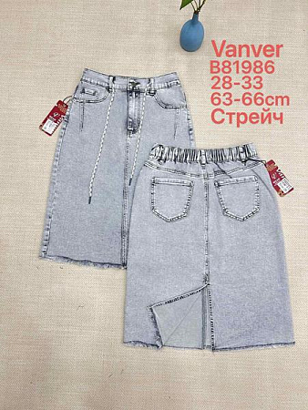 Юбка Vanver B81986 l.grey - делук