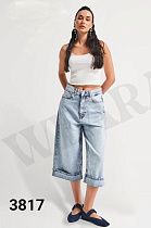 Бриджи Jeans Style 3817-27 l.blue - делук