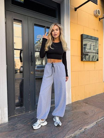 Штаны Спорт Arina 4239 grey - делук