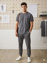 Костюм Спорт Moranny MR1301 grey - делук