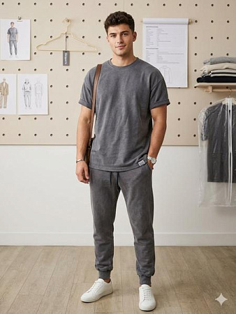 Костюм Спорт Moranny MR1301 grey - делук