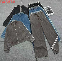 Костюм Спорт Шаолинь BX587 black - делук