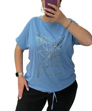 Футболка Levisha 25040 l.blue - делук
