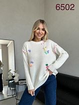 Свитер Met&March 6502 white - делук