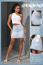 Юбка Jeans Club E2525 l.blue - делук