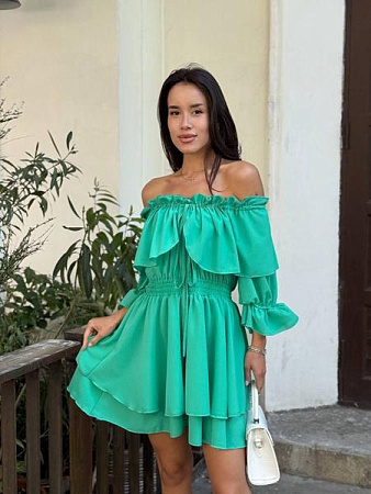 Платье Arina 3114 green - делук