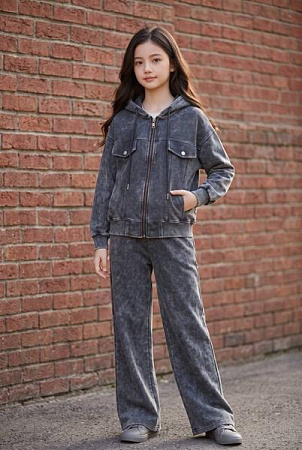 Костюм Спорт Delfinka 7066 d.grey - делук