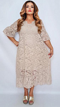 Платье Romeo Life RL1234 beige - делук