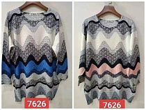 Свитер Lida 7626 grey-pink - делук