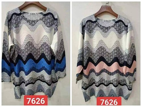Свитер Lida 7626 grey-pink - делук