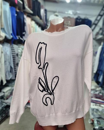 Свитер Julia JL1033 white - делук