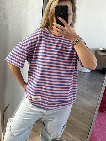 Футболка Lora LR1204 pink - делук