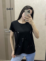 Футболка Fsn 6441 black - делук