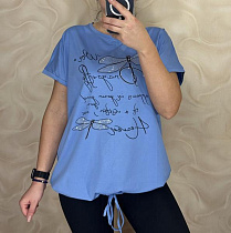 Футболка Levisha 25306 l.blue - делук