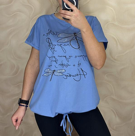 Футболка Levisha 25306 l.blue - делук