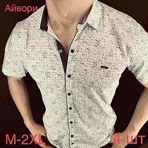 Рубашка Надийка ND332 beige (M-3XL) - делук