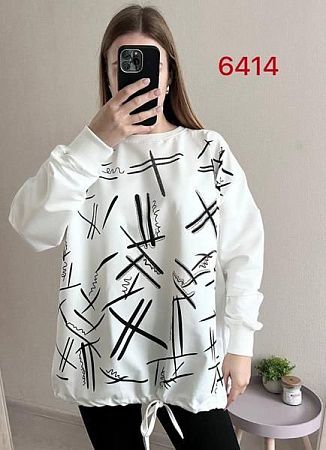 Свитер Fsn 6414 white - делук