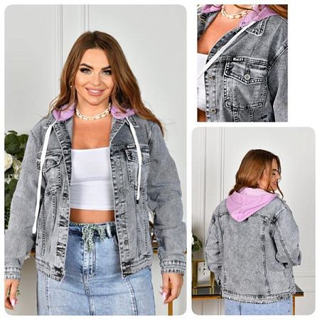 Куртка Lady N 817 grey - делук