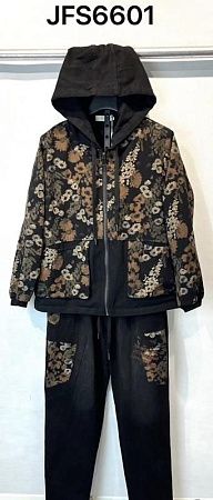 Костюм Спорт Immei JFS6601 black - делук