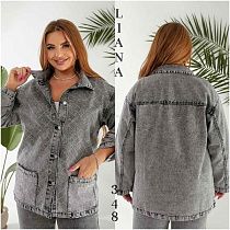 Рубашка Liana Denim 348 grey - делук