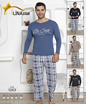 Пижама 4 Seasons 1236 navy - делук