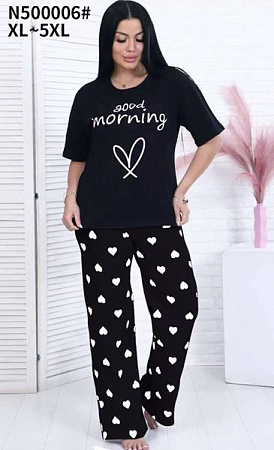 Пижама Estima N500006 black - делук