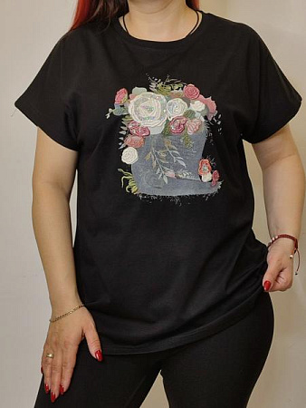 Футболка Kosta KS84 black - делук