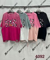 Футболка Met&March 4392 pink-beige - делук