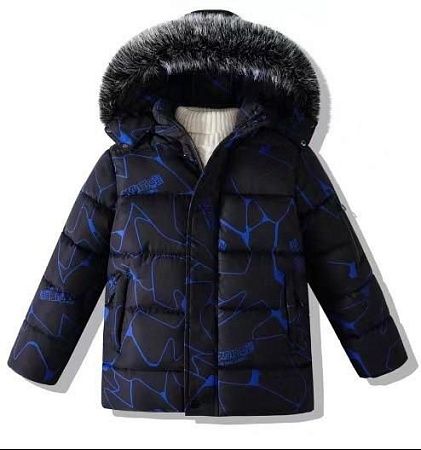 Куртка Gold Kids 160A black-blue - делук