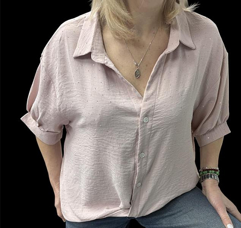 Рубашка Elena&Vika 26120 beige - делук