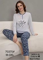 Пижама Estima 70375 grey - делук