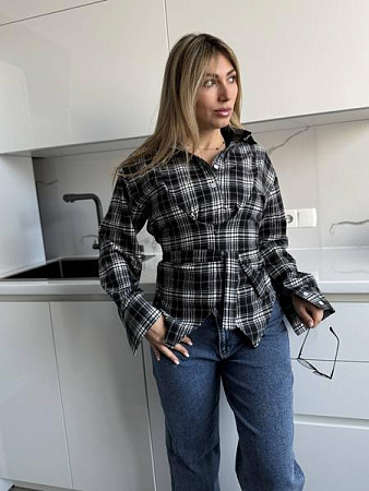 Рубашка Adam&Eva 283 black - делук