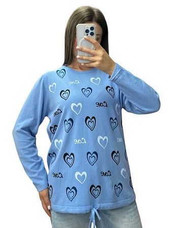 Свитер Elena&Vika 25219 l.blue - делук