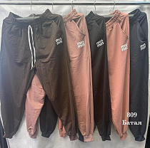 Штаны Спорт Shon S3659 beige - делук