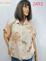 Рубашка Lida 2492 beige - делук