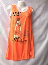 Ночнушка Xyen V31 orange - делук